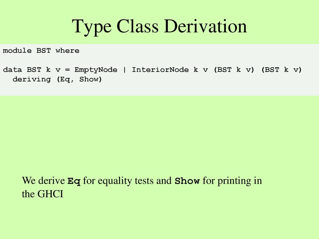 Records and type classes ppt download